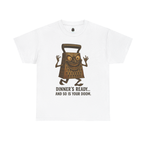 Dinner’s Ready… And So Is Your Doom – Evil Cheese Grater Horror T-Shirt